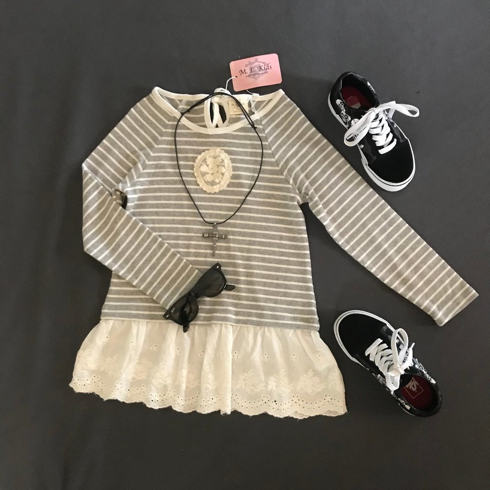 Girls Shirt - Striped  M.L. Kids